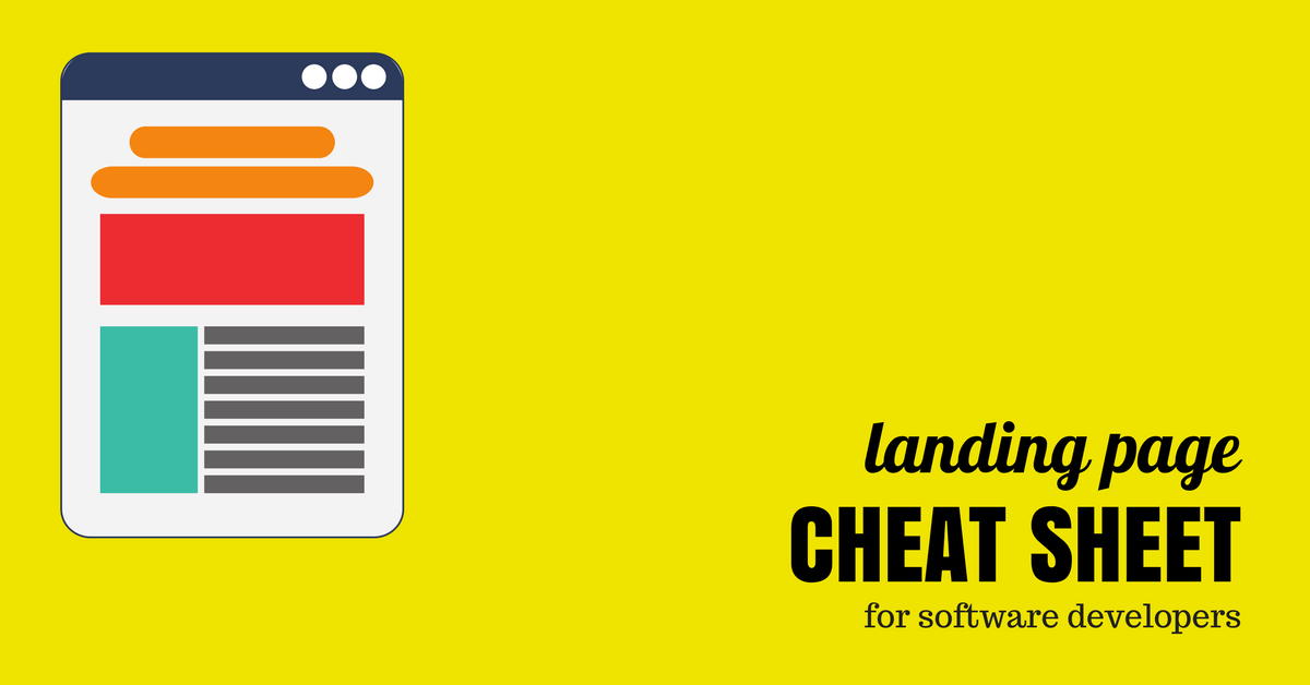 Landing Page Cheat Sheet (for Software Developers) – PDF Download